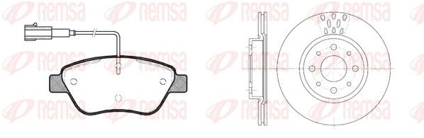 Remsa 885800 Комплект гальма, дискове гальмо
