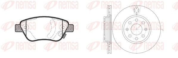Remsa 885802 Комплект гальма, дискове гальмо