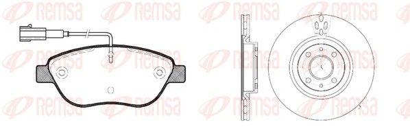 Remsa 885900 Комплект гальма, дискове гальмо