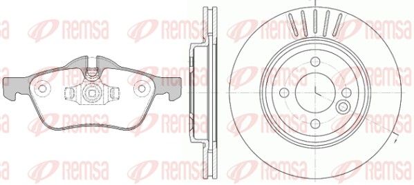 Remsa 886400 Комплект гальма, дискове гальмо