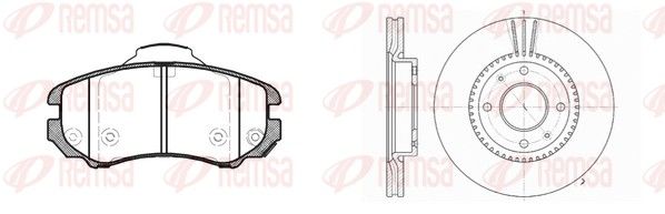 Remsa 895301 Комплект гальма, дискове гальмо