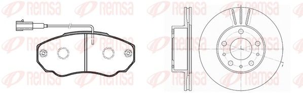 Remsa 896000 Комплект гальма, дискове гальмо