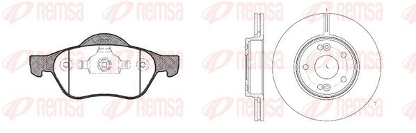 Remsa 896200 Комплект гальма, дискове гальмо