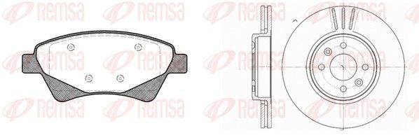 Remsa 897603 Комплект гальма, дискове гальмо