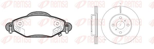 Remsa 897800 Комплект гальма, дискове гальмо