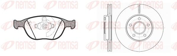 Remsa 898400 Комплект гальма, дискове гальмо