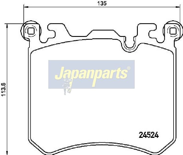 Japan Parts PA0133AF Комплект гальмівних накладок, дискове гальмо