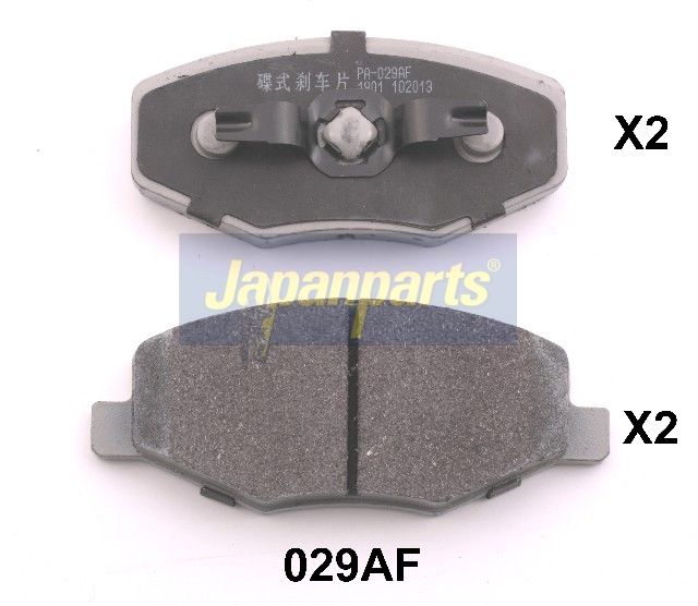 Japan Parts PA029AF Комплект гальмівних накладок, дискове гальмо