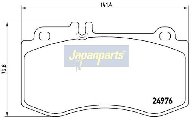 Japan Parts PA318AF Комплект гальмівних накладок, дискове гальмо