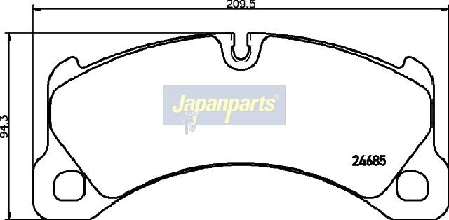 Japan Parts PAK20AF Комплект гальмівних накладок, дискове гальмо