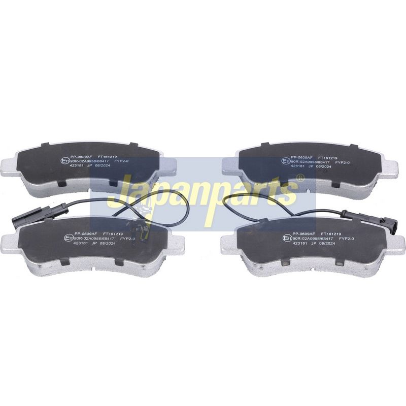 Japan Parts PP0609AF Комплект гальмівних накладок, дискове гальмо