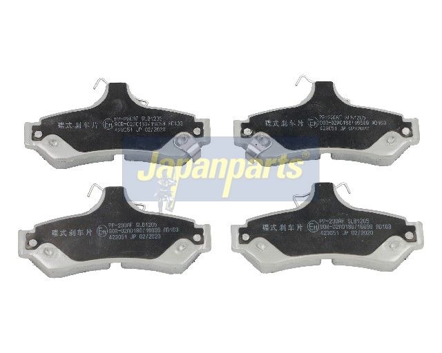 Japan Parts PP230AF Комплект гальмівних накладок, дискове гальмо