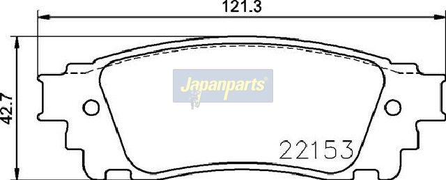 Japan Parts PP417AF Комплект гальмівних накладок, дискове гальмо