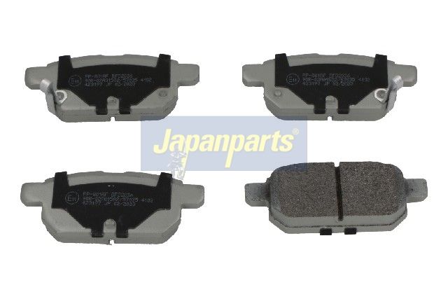 Japan Parts PP801AF Комплект гальмівних накладок, дискове гальмо