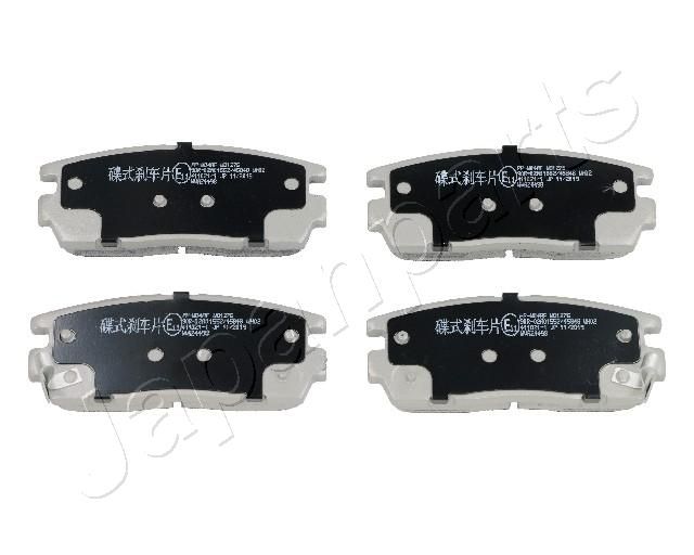 Japan Parts PPW04AF Комплект гальмівних накладок, дискове гальмо