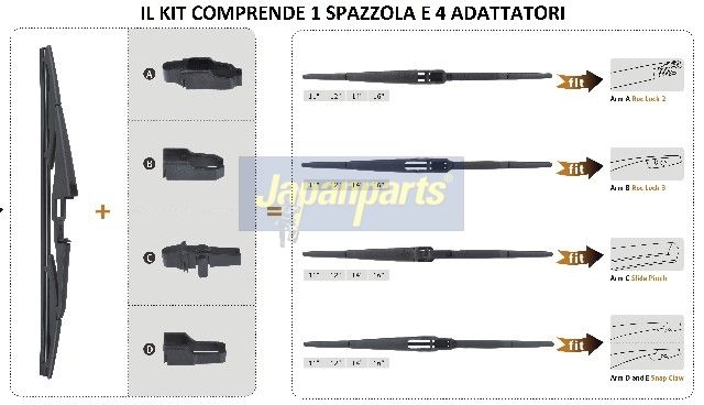 Japan Parts SSX40R Щітка двірника