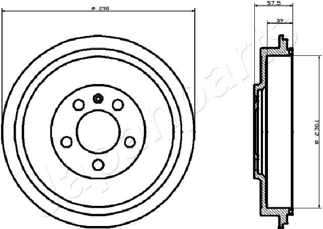 Japan Parts TA0906 Гальмівний барабан