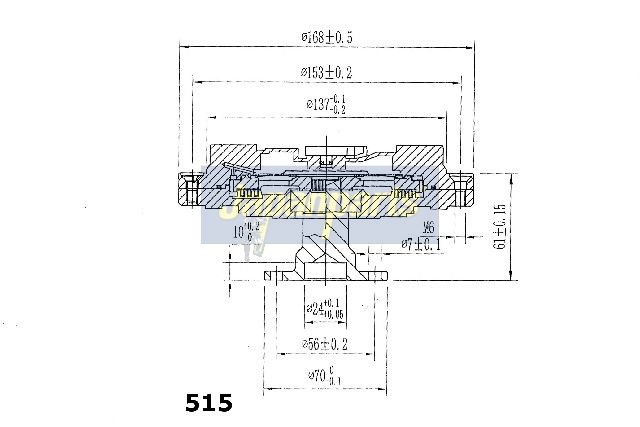 Japan Parts VC515 Муфта, вентилятор радіатора