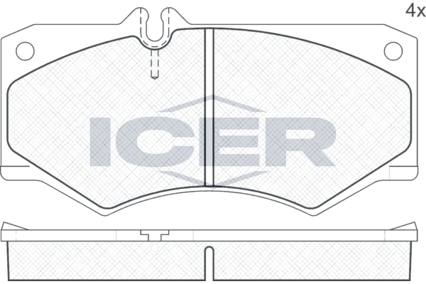 Icer 140405 Колодки гальмівні (передні) MB 207-613D 70-96/G-class (W460/W461/W463) 79-/VW LT 78-96