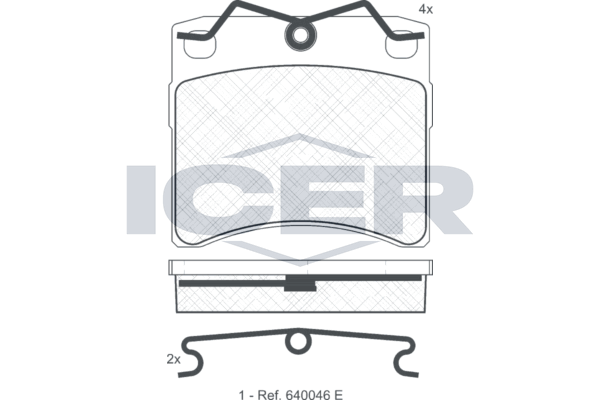 Icer 140895 Колодки гальмівні (передні) VW T4 90-03