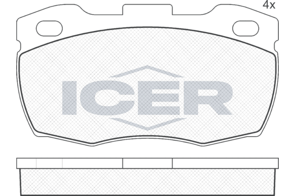 Icer 141089 Колодки гальмівні (передні) Land Rover Defender II/Dodge D200 90-16