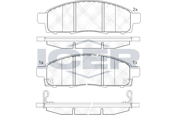 Icer 141966 Колодки гальмівні (передні) Nissan NV200 10-