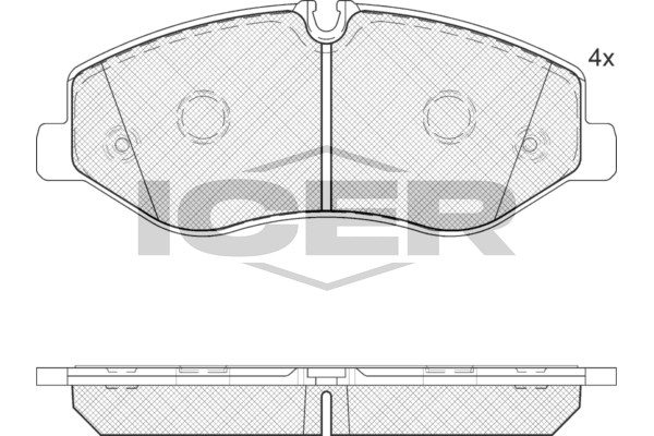 Icer 142191 Колодки гальмівні (передні) MB Vito (W447) 14-