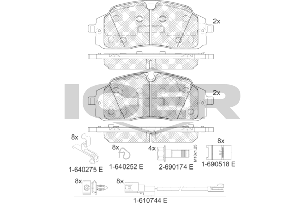 Icer 142511 Колодки гальмівні (передні) Ford Transit Custom 23-