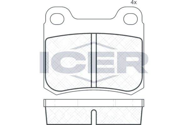Icer 180517 Колодки гальмівні (задні) MB C-class (W202/S202)/E-class (W124/S124/C124) 93-00/MB 100 (