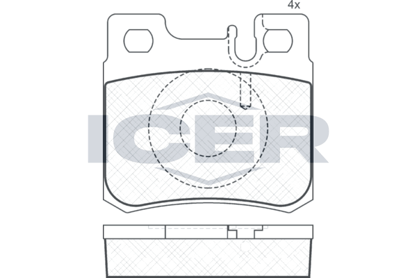 Icer 180978 Колодки гальмівні (задні) MB C-class (W202/S202)/E-class (W124/S124/W210)/SL-class (R129