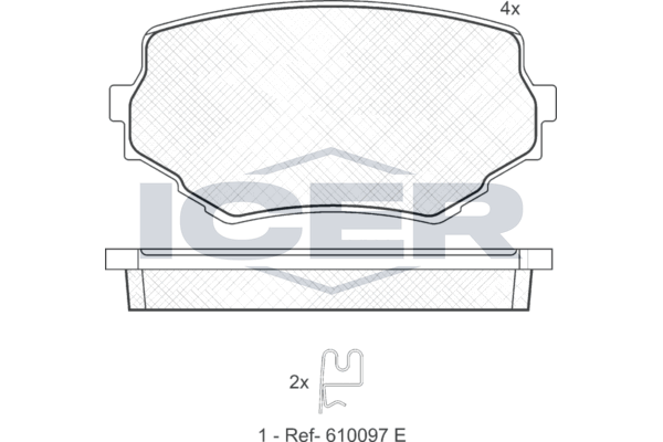 Icer 181319 Колодки гальмівні (передні) Suzuki Grand Vitara 98-05/Vitara 88-98