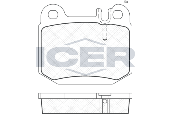 Icer 181391 Комплект гальмівних накладок, дискове гальмо
