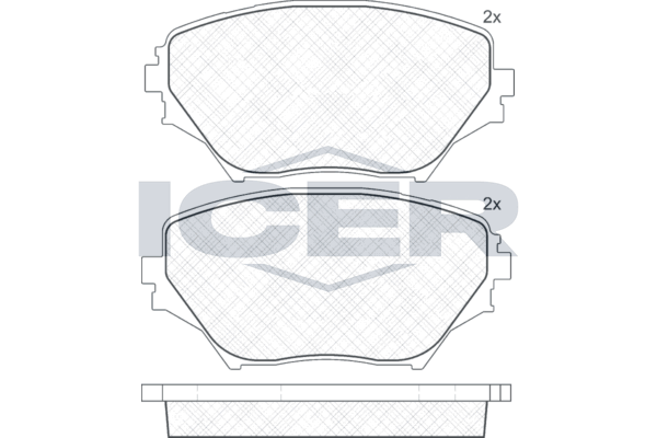 Icer 181519 Колодки гальмівні (передні) Toyota Rav 4 II 00-05
