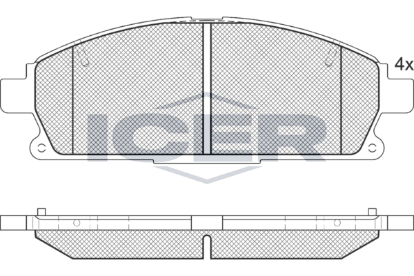Icer 181521396 Колодки гальмівні (передні) Nissan X-Trail 01-13