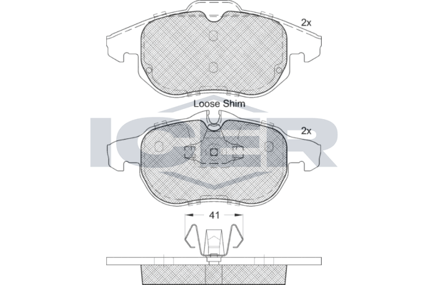 Icer 181536400 Колодки гальмівні (передні) Opel Astra H/Vectra C/Zafira B 02-10/Chevrolet Matiz 05-