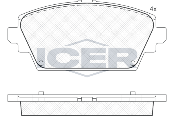 Icer 181581 Колодки гальмівні (передні) Nissan Almera II Tino/Primera III 00-08