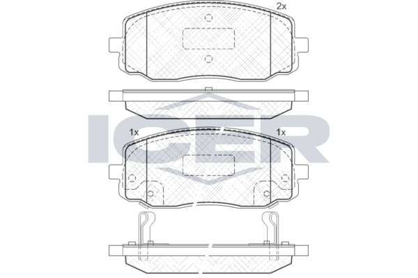 Icer 181709 Колодки гальмівні (передні) Hyundai i10 08-17/Kia Picanto 04-