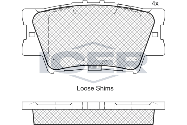 Icer 181761 Колодки гальмівні (задні) Toyota Camry/Rav4 IV 05-/Avalon 12-18/Lexus ES 06-18