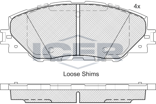 Icer 181762 Колодки гальмівні (передні) Toyota Auris 10-18/Prius 08-/Rav4 III/IV 06-