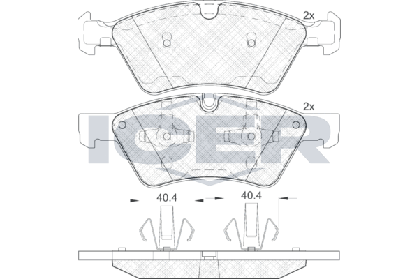 Icer 181771 Колодки гальмівні (передні) MB E-class (W211)/M-class (W164)/R-class (W251) 03-14/G-clas