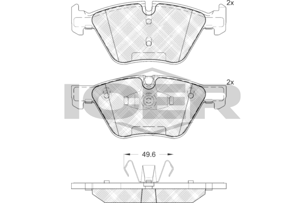 Icer 181795 Колодки гальмівні (передні) BMW 1 (E81/E87) 04-12/3 (E90-E93) 05-13/X1 (E84) 11-15