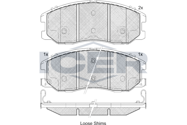 Icer 181798 Колодки гальмівні (передні) Chevrolet Captiva/Opel Antara A 06-