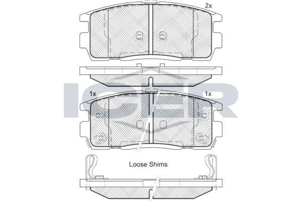 Icer 181799 Колодки гальмівні (задні) Opel Antara A/Chevrolet Captiva 06-