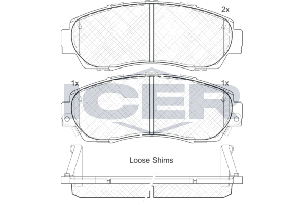 Icer 181811 Колодки гальмівні (передні) Honda CR-V IV/Crosstour 12-