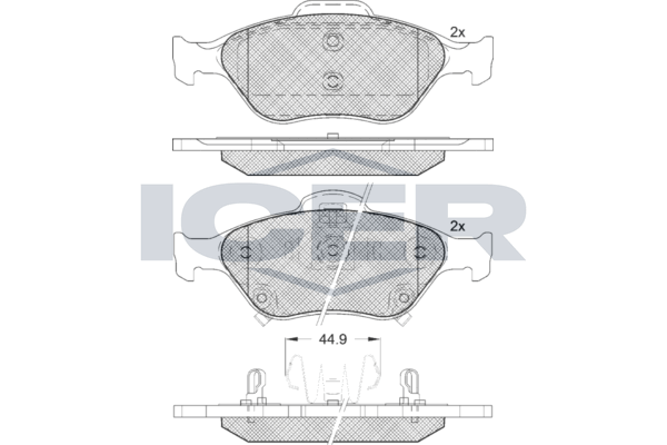 Icer 181877 Колодки гальмівні (передні) Toyota Yaris 05-