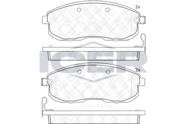Icer 181882 Колодки гальмівні (передні) Renault Latitude/Nissan Juke/Cube 09-/Tiida 07-12/Suzuki SX4