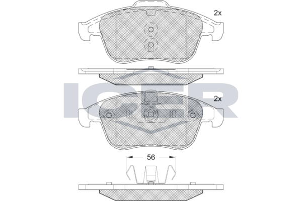 Icer 181918208 Колодки гальмівні (передні) Renault Grand Scenic III 09-