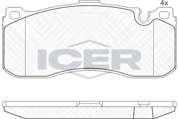 Icer 181964 Колодки гальмівні (передні) BMW 1 (E81/E82/E87/E88)/3 (E90/E91/E92/E93) 04-13/Mini Mini