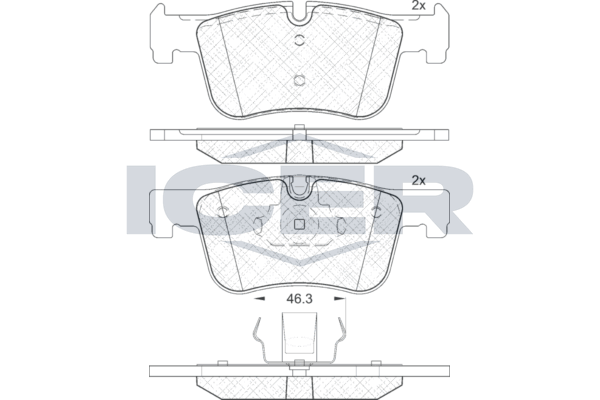 Icer 182048 Колодки гальмівні (передні) BMW 1 (F20/F21)/3 (F30/F31/F34/G20/F80)/4 (F32/F36/F82)/7 (F