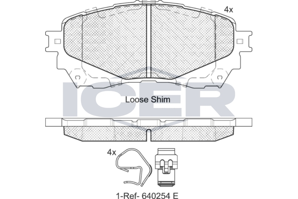 Icer 182126 Колодки гальмівні (передні) Mazda 6 12-